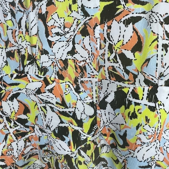 Equipment Femme dress silk midi floral sz 8 assymetric hem sleeveless - Picture 4 of 9